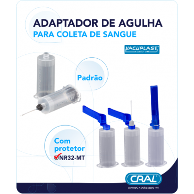 Adaptador de Agulha para Coleta de Sangue a Vácuo – VACUPLAST