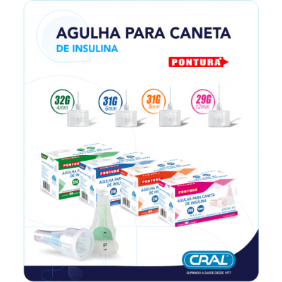 Agulha para Caneta de Insulina - Pontura