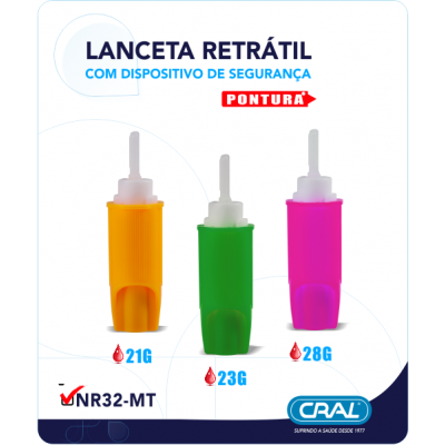 Lanceta Retrátil Descartável Estéril - Pontura