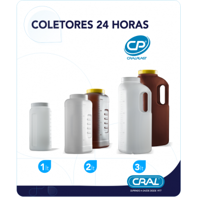 Coletor de urina 24 horas - Cralplast