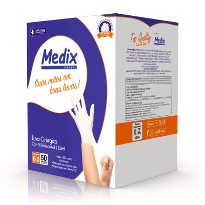 Luvas em Látex com Pó Top Quality Medix