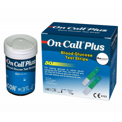 50 Tiras Reagentes em Frasco para Teste de Glicemia