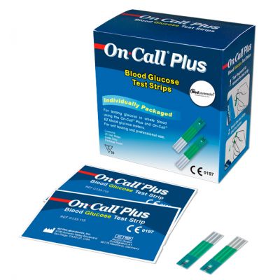 25 Tiras Reagentes Individualizadas para Teste de Glicemia