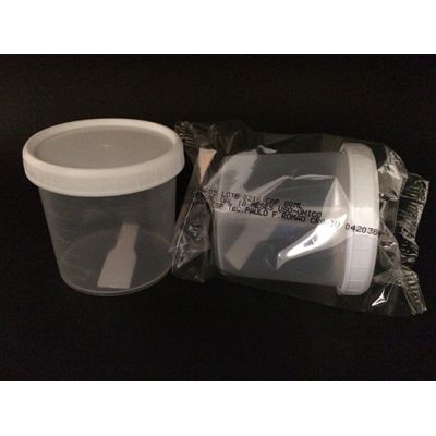 Coletor Universal Translúcido tampa branca individual