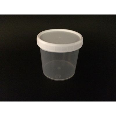 Coletor Universal Translúcido tampa branca à granel sem pá