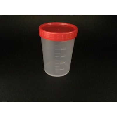 Coletor Urina Translúcido tampa vermelha a granel (50ml)