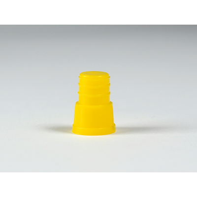 Tampa para tubo 12X75 Amarela (500 unidades)