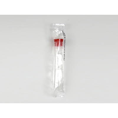 Tubo 12ML PP Translúcido tampa vermelha individual estéril