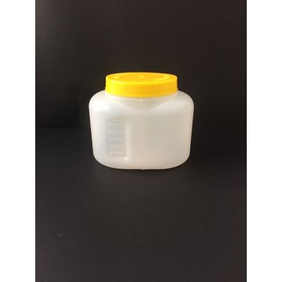 Frasco Coleta Urina 24 HS 0,5 LITRO natural tampa vedação interna