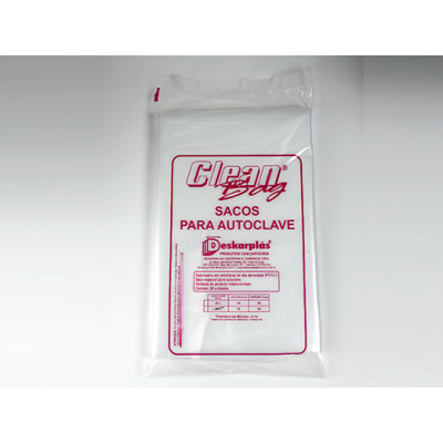 Saco plástico para autoclave 20 litros  (40 X 60 cm)