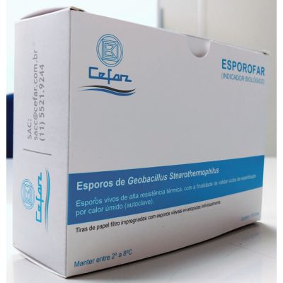 Esporofar - G. stearothermophilus - CALOR ÚMIDO (AUTOCLAVE)