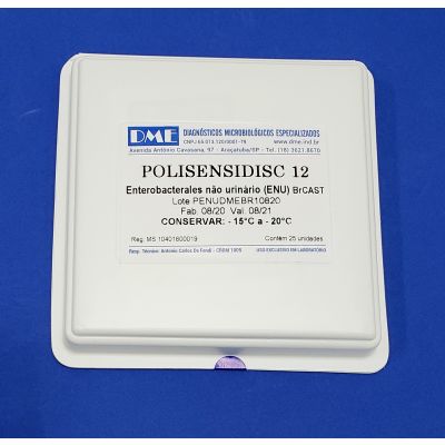 POLISENSIDISC – 12 ENTEROBACTERALES NÃO URINÁRIO – BrCAST