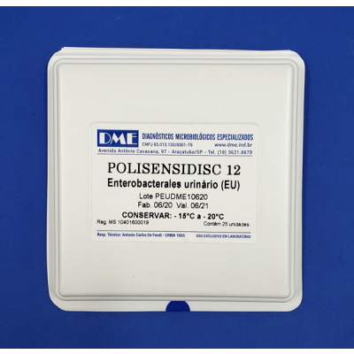 POLISENSIDISC – 12 ENTEROBACTERALES URINÁRIO – CLSI