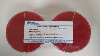 Agar Sangue/Sangue (Base TSA) pacote com 10 biplacas 90x15mm