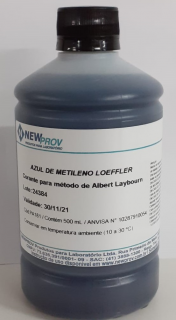 Azul de metileno de Loeffler frasco com 500 mL